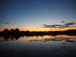 Sunset in Botswana